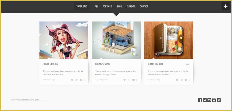 Grid Based Website Templates Free Download Of Super Grid Premium Responsive Fullscreen Grid Based