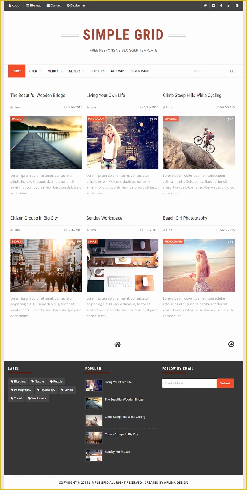 Grid Based Website Templates Free Download Of top Best Free and Premium Blogger Templates 2017 Nayan