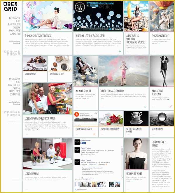 Grid Based Website Templates Free Download Of Ubergrid Grid Wordpress theme