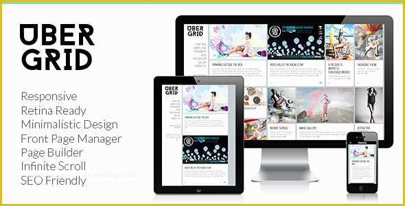 Grid Based Website Templates Free Download Of Ubergrid Responsive Grid Wordpress theme by Pukkathemes