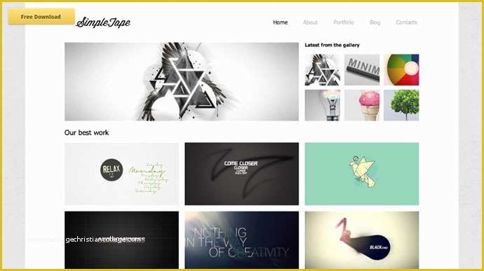 Grid Website Templates Free Of 15 Creative &amp; Beautiful Grid HTML Website Templates