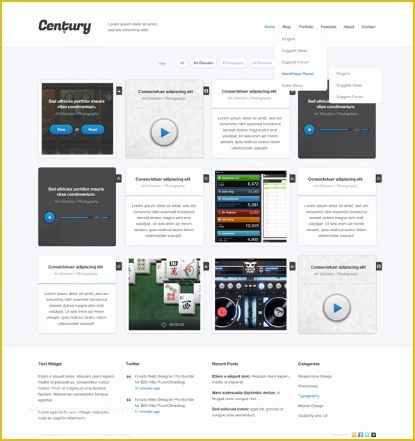 Grid Website Templates Free Of Century Grid Web Design Free Psd Template