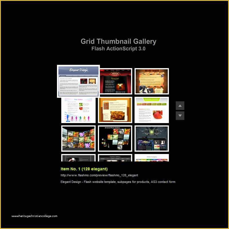 Grid Website Templates Free Of Flash Template 129 Grid