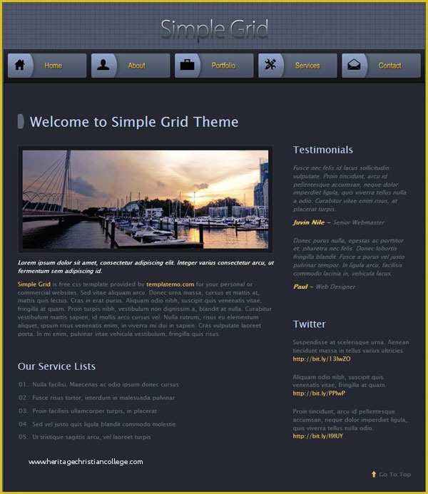Grid Website Templates Free Of Simple Grid theme Css Templates – Over Millions Vectors