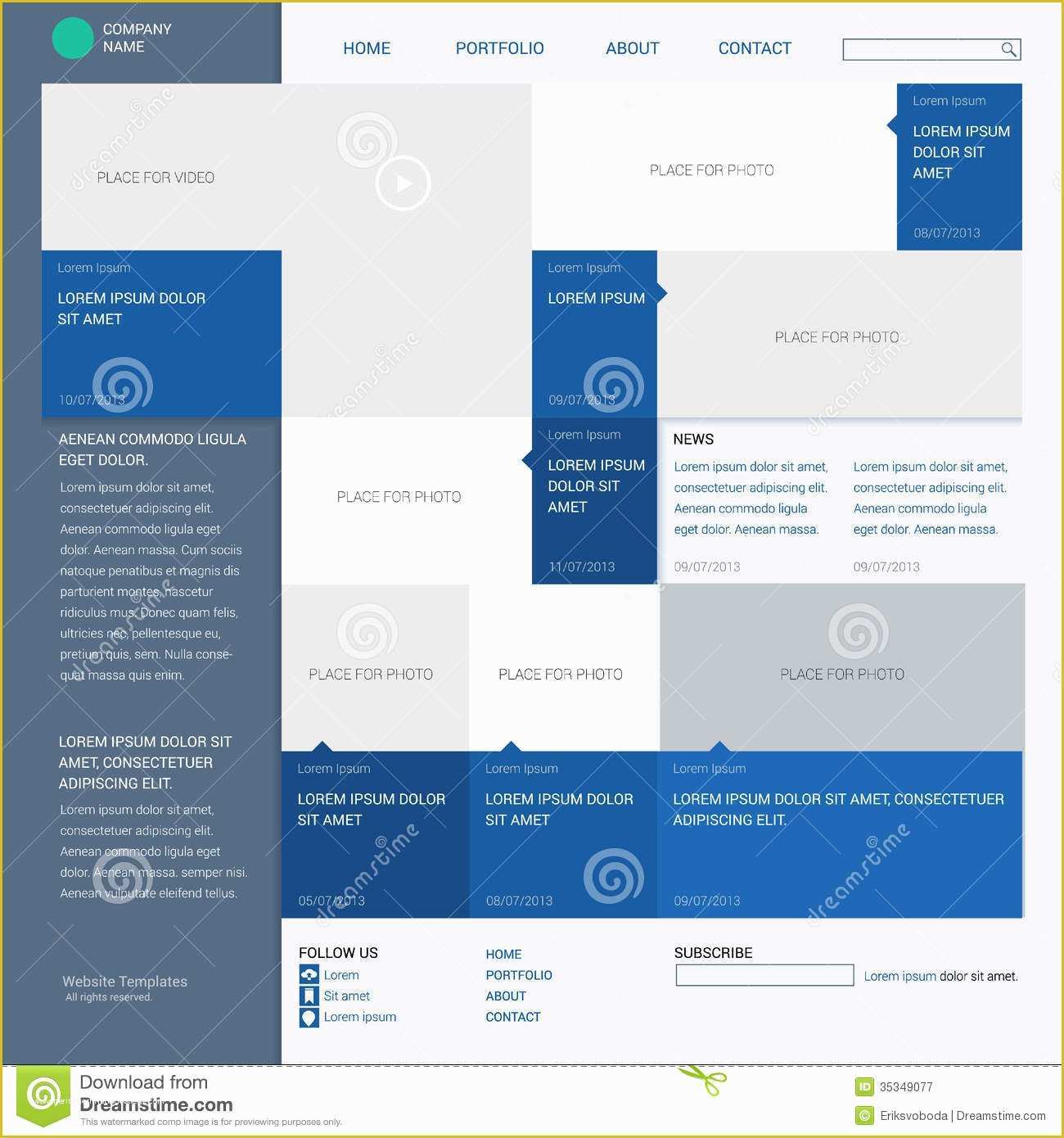 Grid Website Templates Free Of Template Website Built the 16 Column Grid Stock Vector