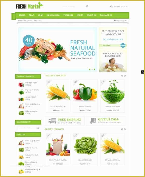 Grocery Store Templates Free Of 26 Grocery Store Website themes &amp; Templates