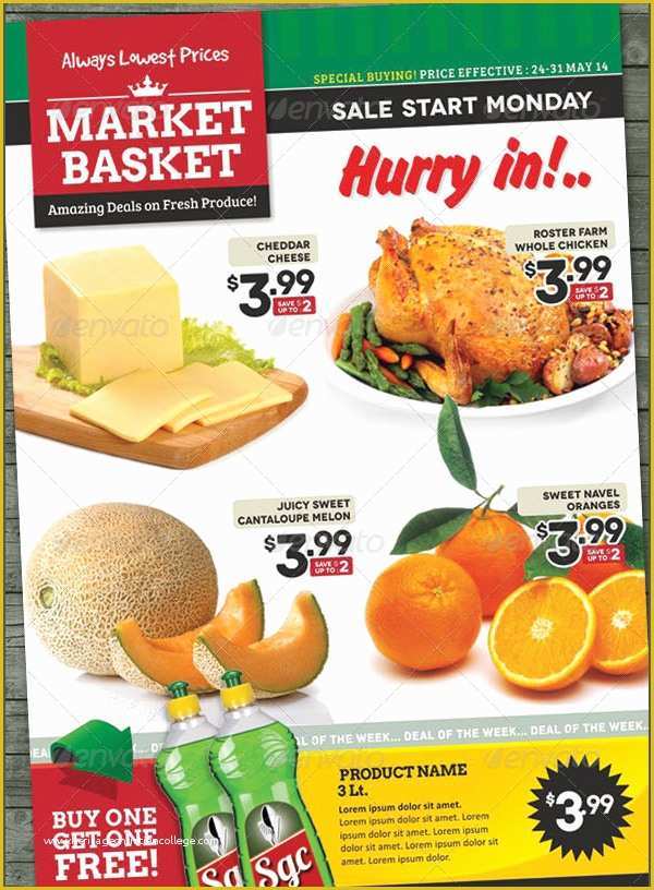 Supermarket Flyer Template Printable Word Searches
