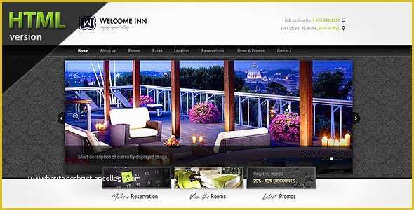 Guest House Website Templates Free Download Of 15 Elegant Hotel & Travel HTML Website Templates