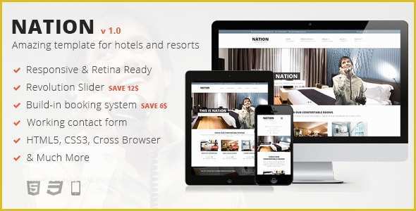 Guest House Website Templates Free Download Of 22 Free &amp; Premium Hotel HTML Templates with Booking
