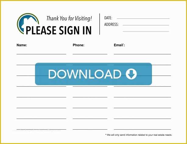 Guest House Website Templates Free Download Of 91 Open House Sign In Sheet School Sign Sheet School In