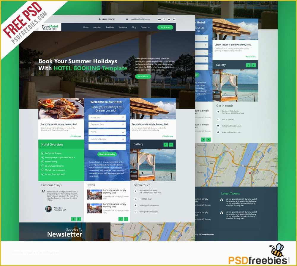Guest House Website Templates Free Download Of Download Free Redesign Psd Download Psd