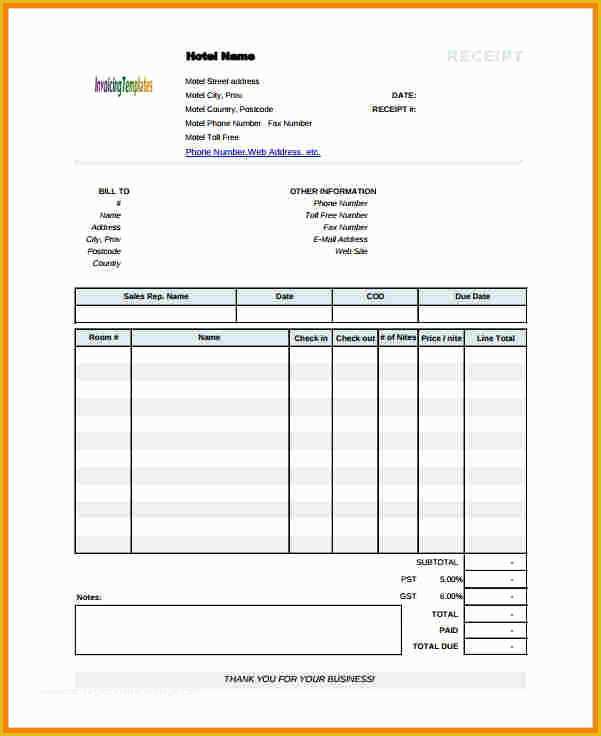 Guest House Website Templates Free Download Of fortable Hotel Bill Template Contemporary Example