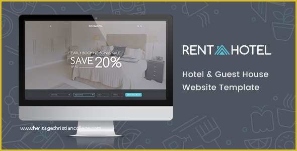 Guest House Website Templates Free Download Of Rent A Hotel Hostel &amp; Guest House Booking Website Psd