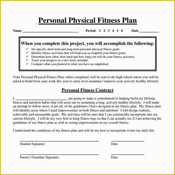 Gym Business Plan Template Free Of 10 Fitness Plan Templates 