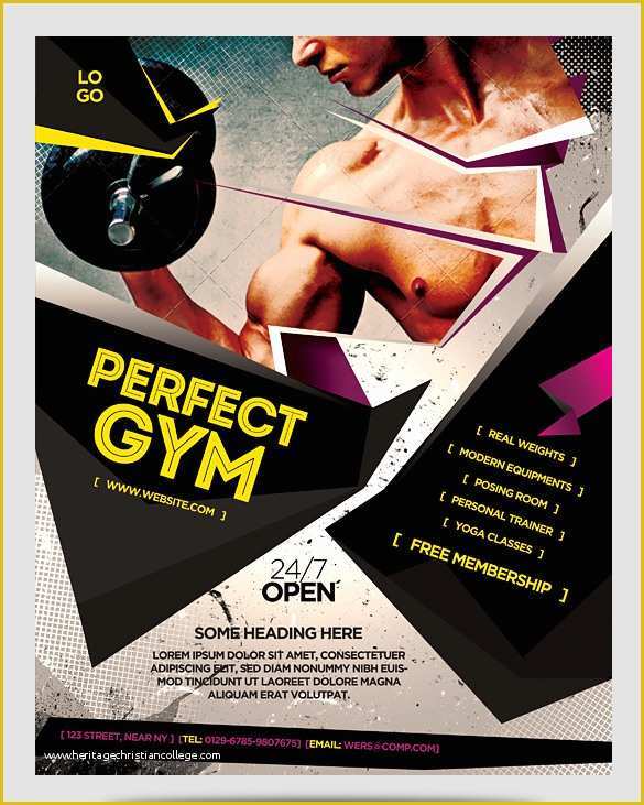 Gym Flyer Template Free Download Of 36 Fitness Flyer Templates Word Psd Ai formats