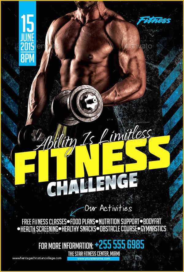 Gym Flyer Template Free Download Of 51 Printable Fitness Flyers Psd Eps Word formats