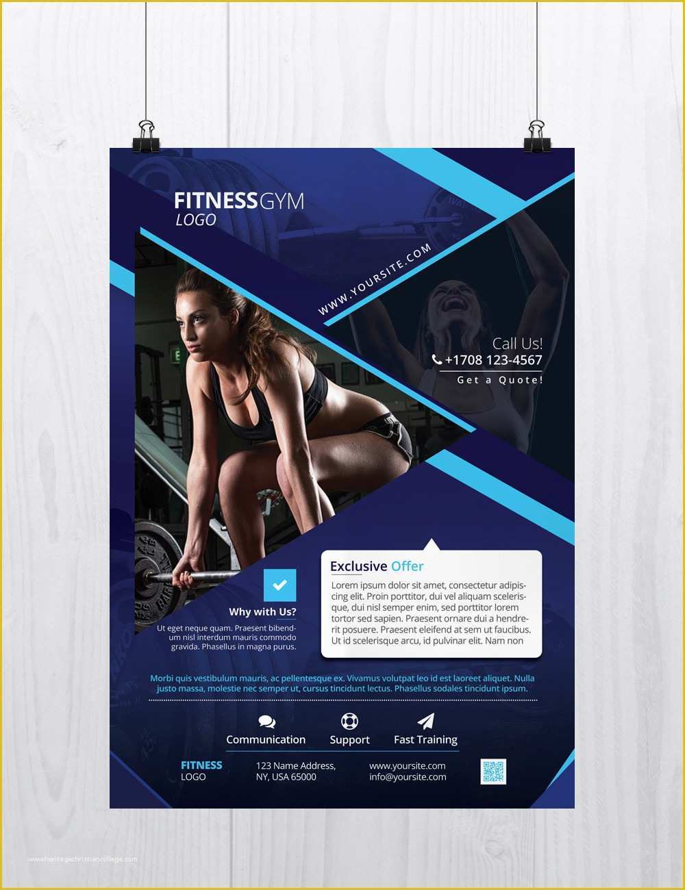 Gym Flyer Template Free Download Of Fitness and Gym Free Shop Psd Flyer Template Free