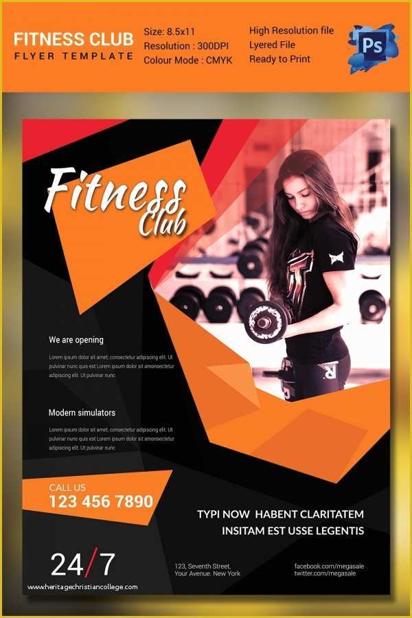 Gym Flyer Template Free Download Of Fitness Flyer Template 32 Free Psd format Download