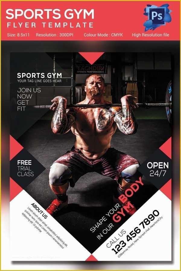 Gym Flyer Template Free Download Of Fitness Flyer Template 32 Free Psd format Download