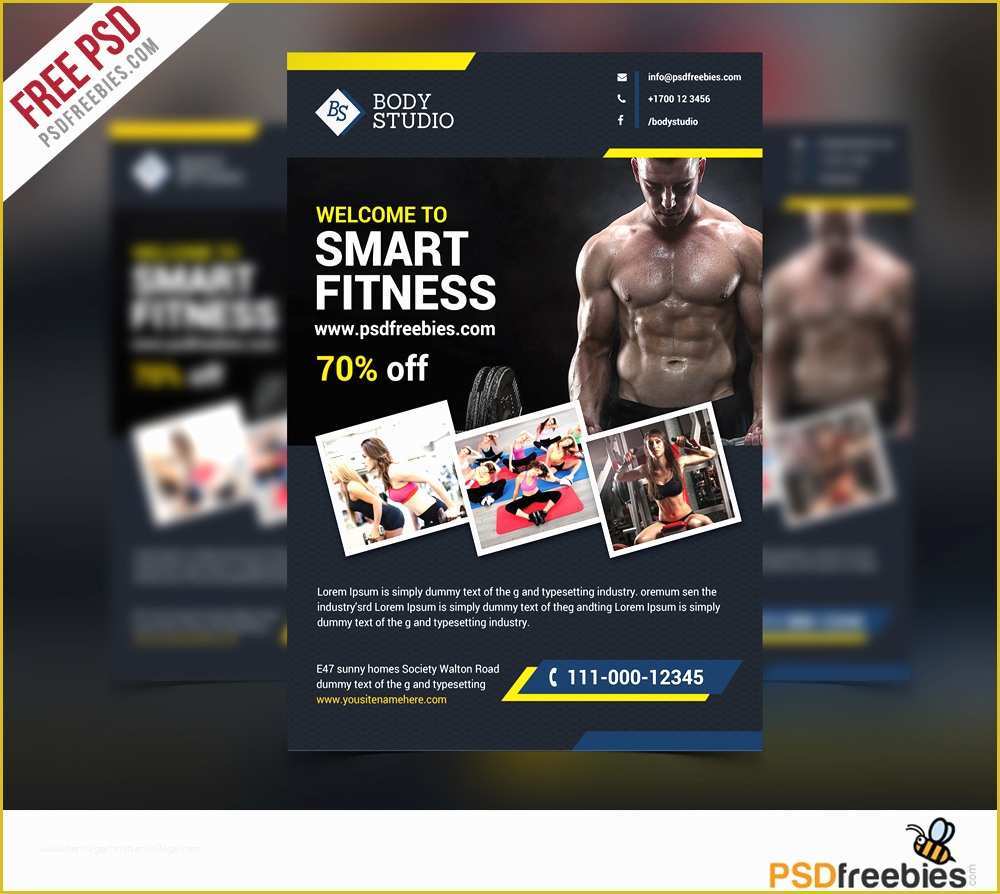 Gym Flyer Template Free Download Of Fitness or Gym Flyer Template Free Psd Psdfreebies