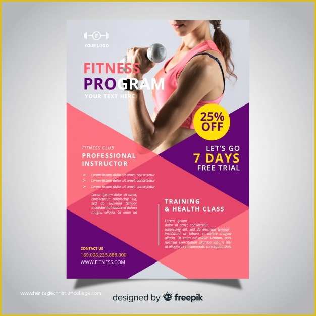 Gym Flyer Template Free Download Of Professional Fitness Flyer Template Vector