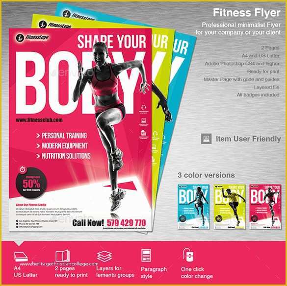 Gym Flyer Template Free Of 10 Fitness Flyers