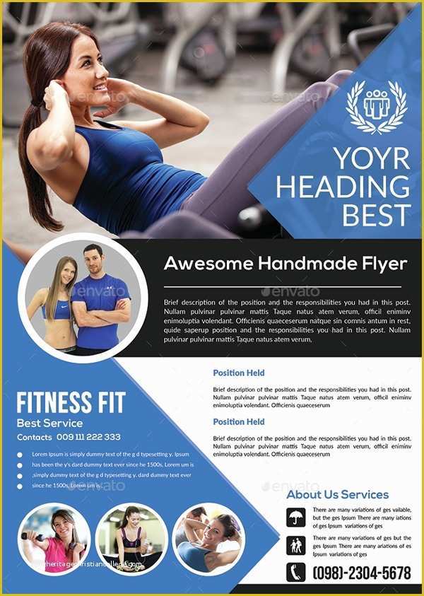 Gym Flyer Template Free Of 21 Fitness Flyer Templates