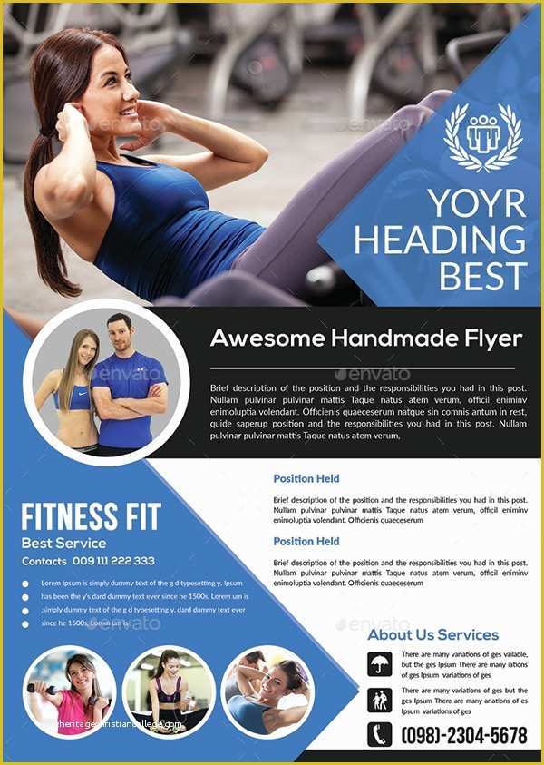 Gym Flyer Template Free Of 21 Fitness Flyer Templates