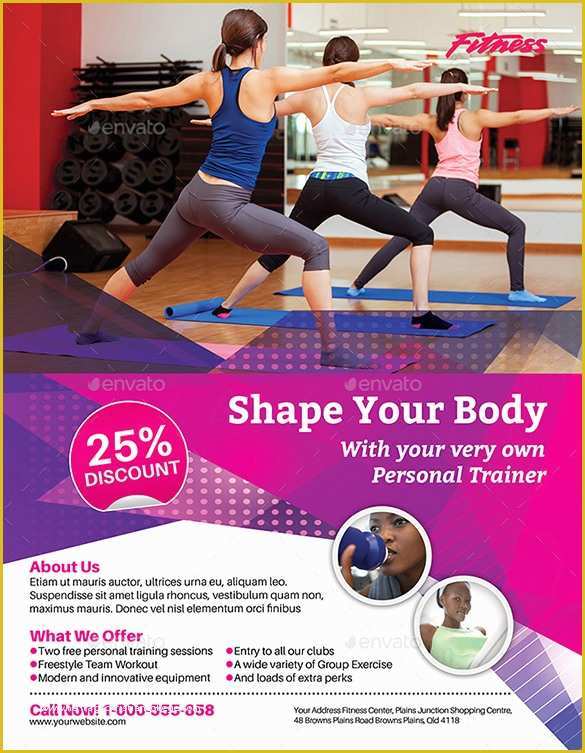 Gym Flyer Template Free Of 36 Fitness Flyer Templates Word Psd Ai formats