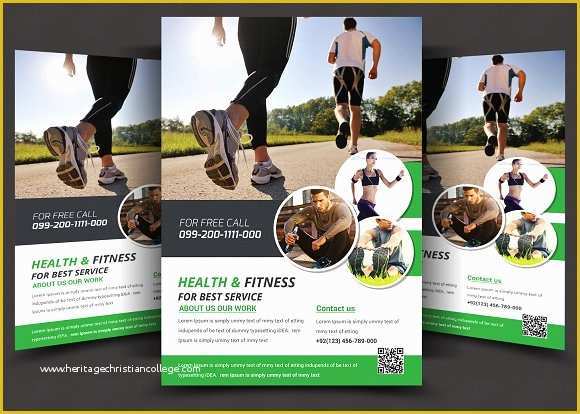 Gym Flyer Template Free Of Fitness Flyer Gym Flyer Flyer Templates Creative Market