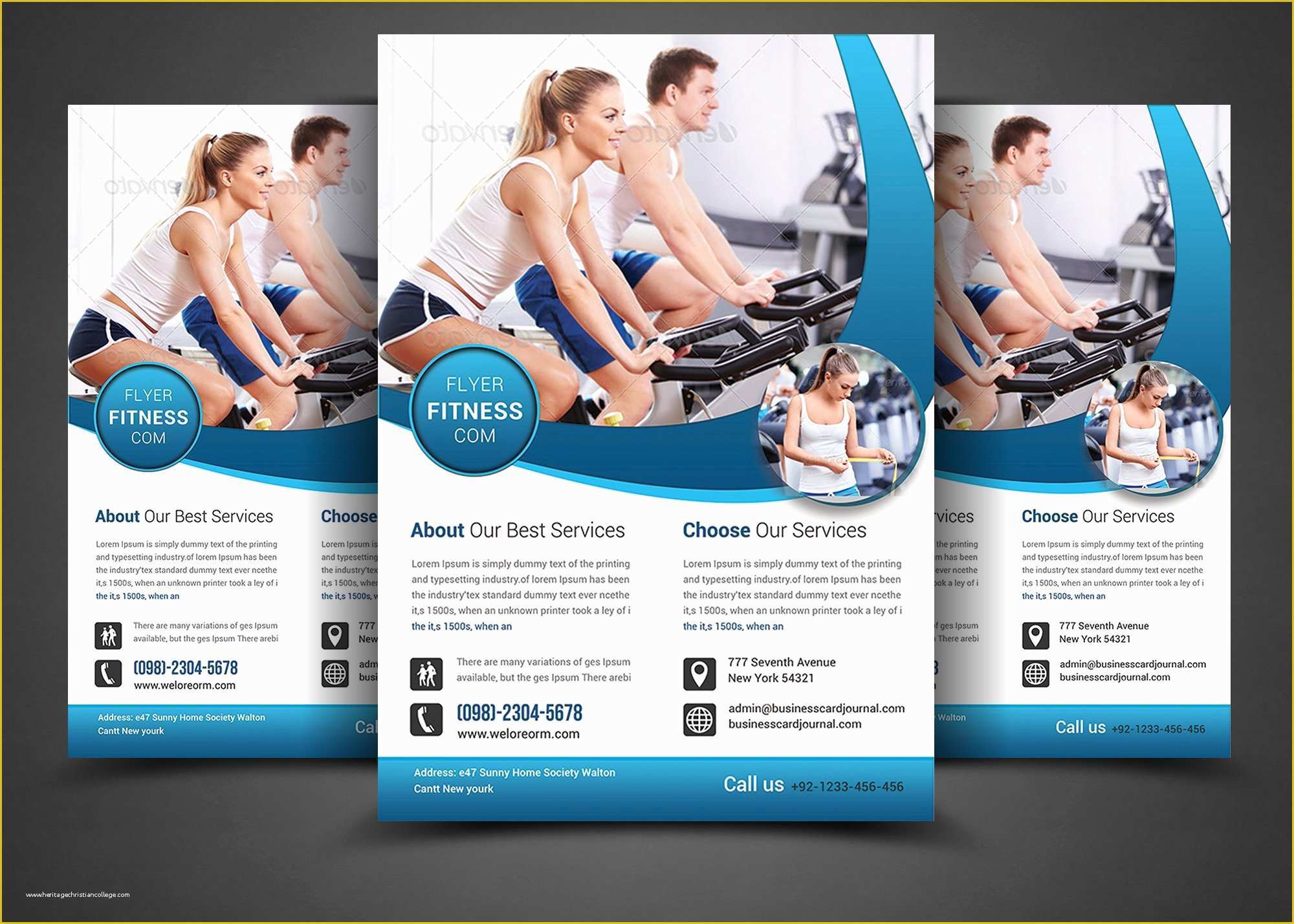 Gym Flyer Template Free Of Fitness Flyer Gym Flyer Flyer Templates Creative Market