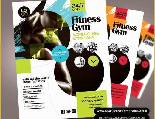 Gym Flyer Template Free Of Fitness Flyer Gym Flyer Psd Template by Satgur On Deviantart