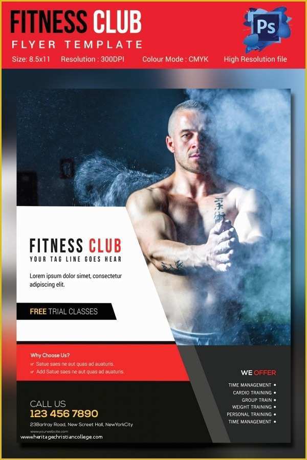 Gym Flyer Template Free Of Fitness Flyer Template 32 Free Psd format Download
