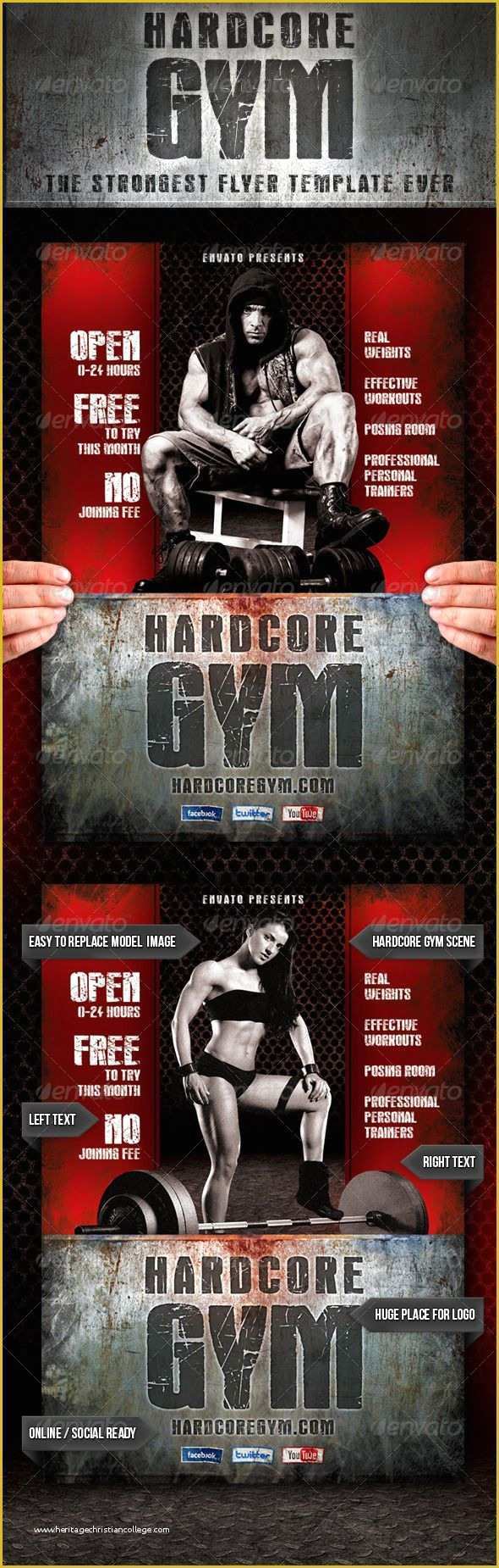 Gym Flyer Template Free Of Flyers Gym and Flyer Template On Pinterest