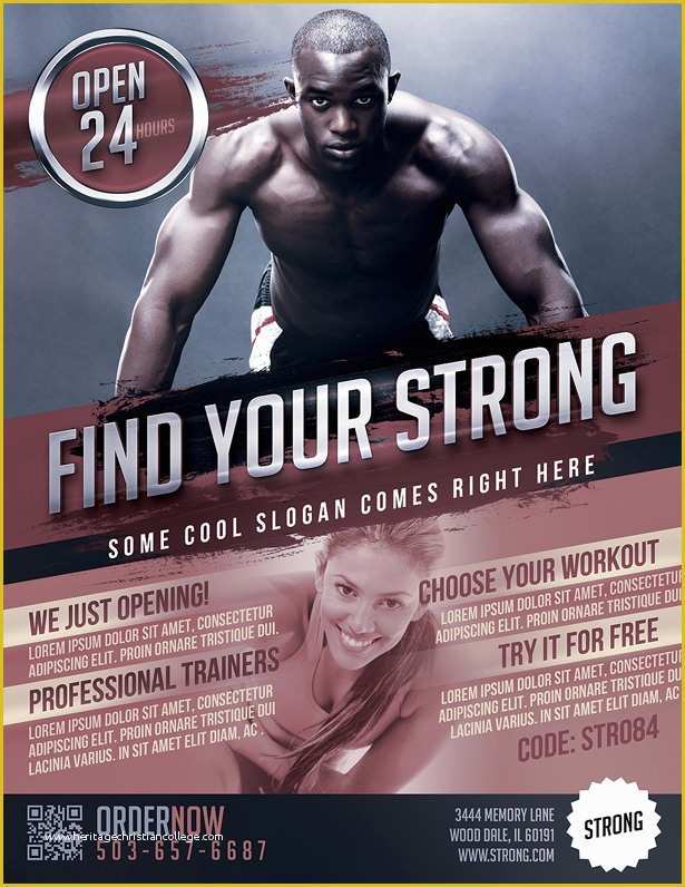 Gym Flyer Template Free Of Gym Flyer Template Vandelay Design