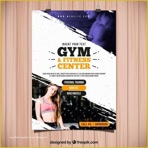 Gym Flyer Template Free Of Gym Vectors S and Psd Files