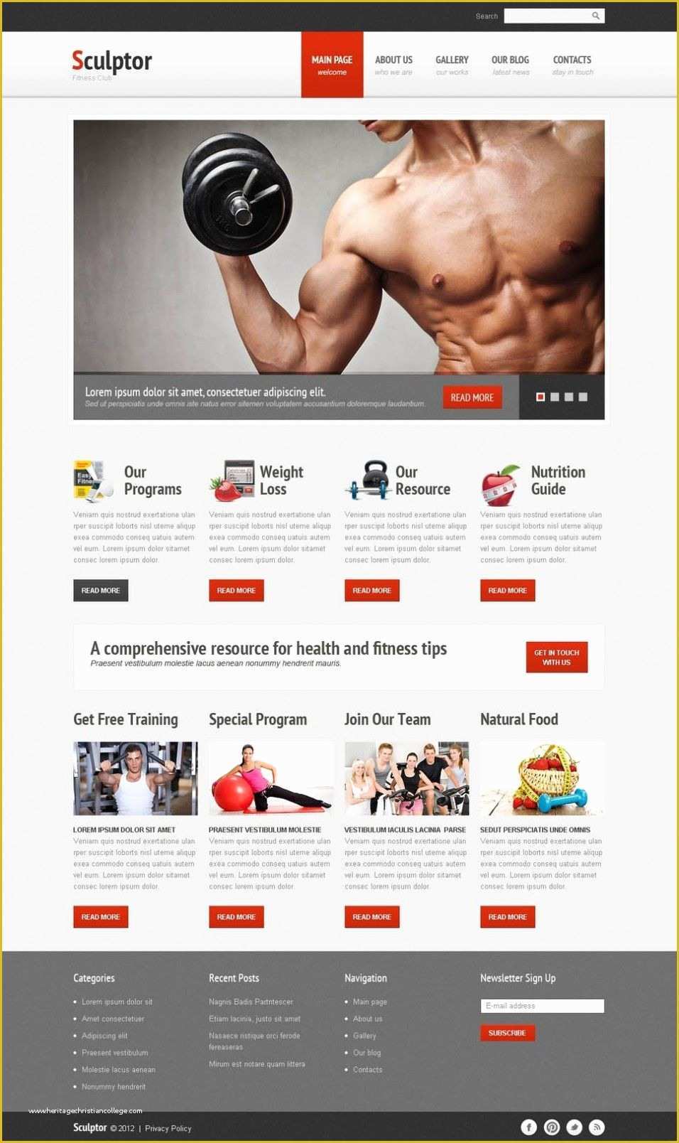 Gym Website Templates Free Of 21 Premium Gym and Fitness Website Templates