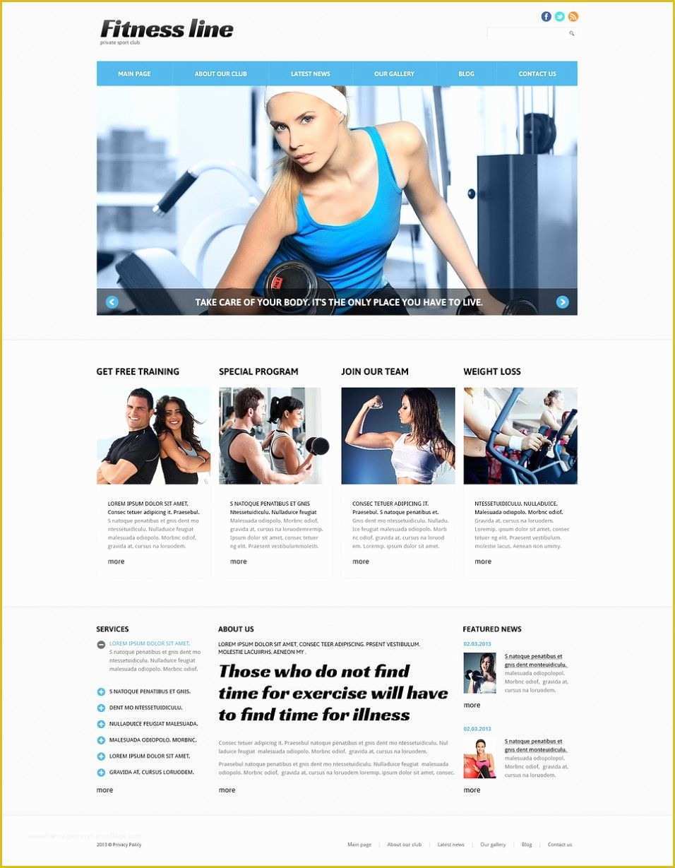 Gym Website Templates Free Of 21 Premium Gym and Fitness Website Templates