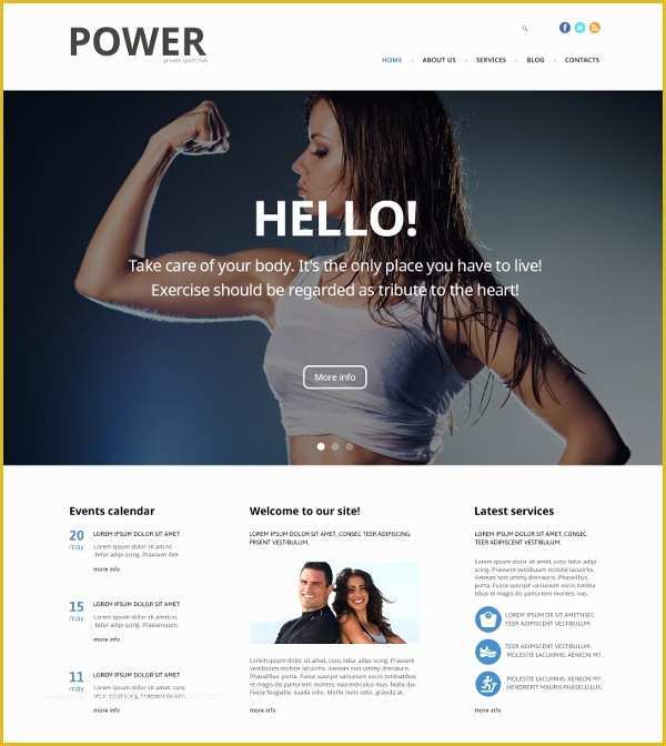 Gym Website Templates Free Of 28 Gym & Fitness Website themes & Templates