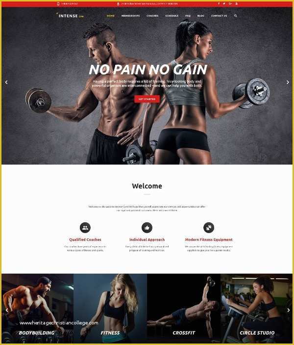 Gym Website Templates Free Of 28 Gym & Fitness Website themes & Templates