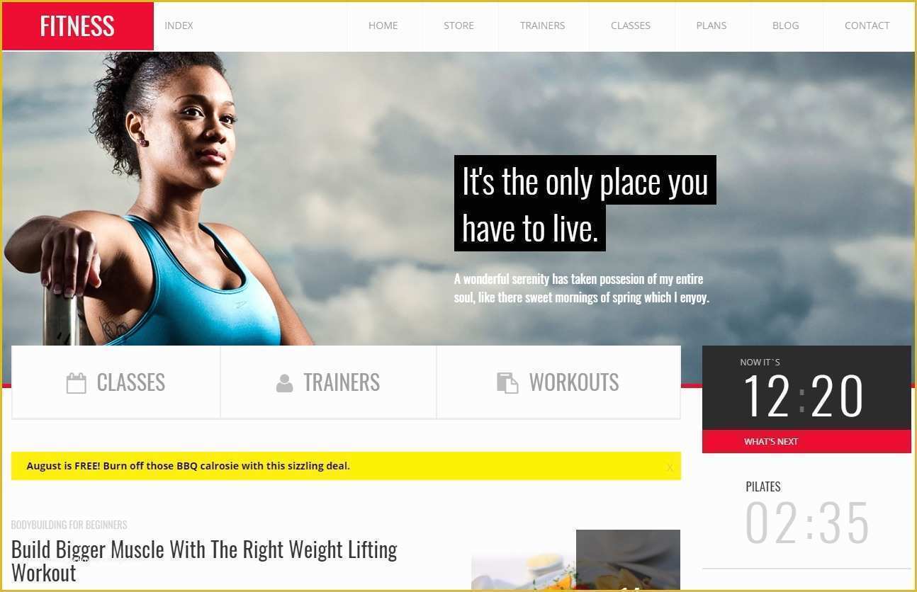 Gym Website Templates Free Of 30 Best Responsive HTML5 Fitness Website Templates for 2019