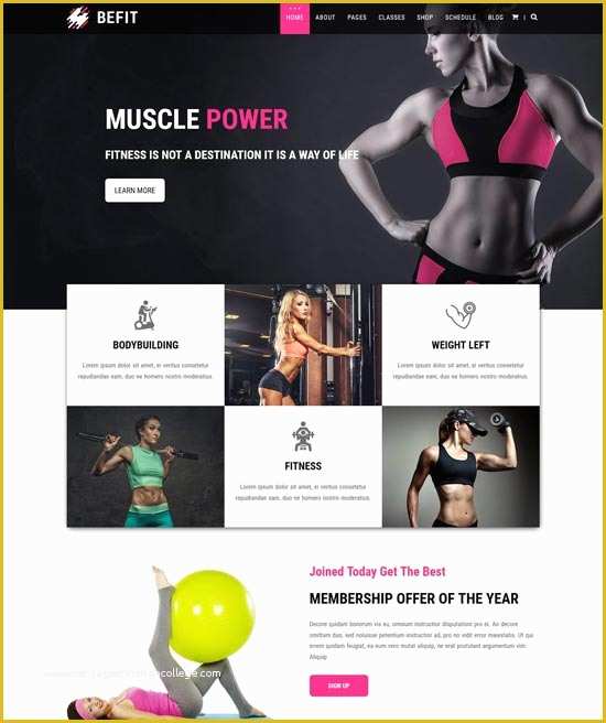 Gym Website Templates Free Of 40 Best Fitness Gym Website Templates Free & Premium