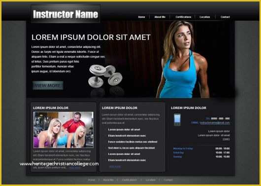 Gym Website Templates Free Of Fitness Web Template 26 Free Fitness Templates