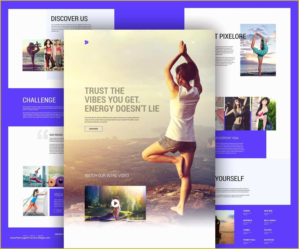 Gym Website Templates Free Of Yoga and Fitness Center Website Template Free Psd