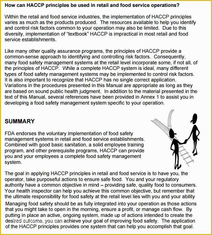 Haccp Templates Free Of Haccp Plan Template 6 Free Word Pdf Documents Download