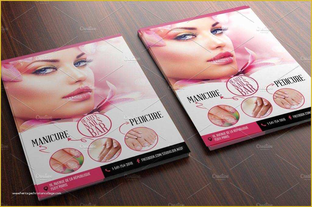 Hair Salon Flyer Templates Free Of 15 Nail Salon Flyer Designs & Examples – Psd Ai