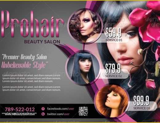 Hair Salon Flyer Templates Free Of 20 Examples Of Beauty Salon Flyers Word Ai Psd Eps