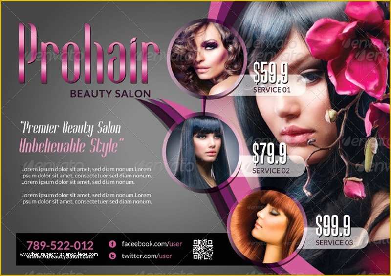 Hair Salon Flyer Templates Free Of 20 Examples Of Beauty Salon Flyers Word Ai Psd Eps