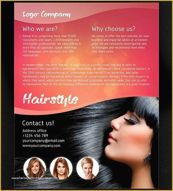 Hair Salon Flyer Templates Free Of 25 Hair Salon Flyer Templates Free & Premium Download