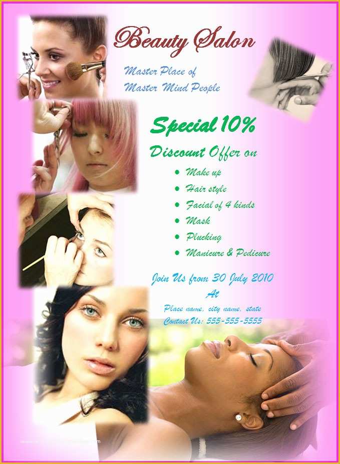 Hair Salon Flyer Templates Free Of 8 Best Of Beauty Salon Flyer Templates Hair Salon